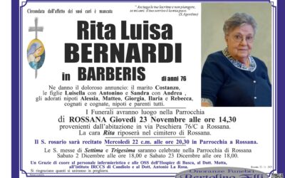 Bernardi Rita Luisa in Barberis