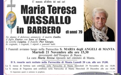 Vassallo Maria Teresa in Barbero