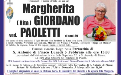 Giordano Margherita ved. Paoletti