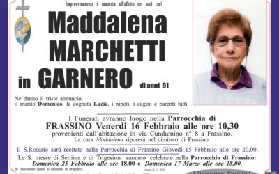 Marchetti Maddalena in Garnero