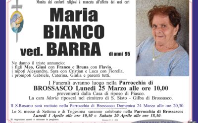 Bianco Maria ved. Barra