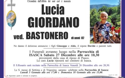 Giordano Lucia ved. Bastonero