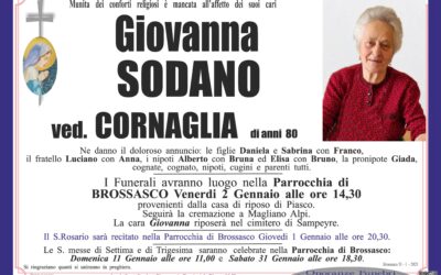 Sodano Giovanna ved. Cornaglia