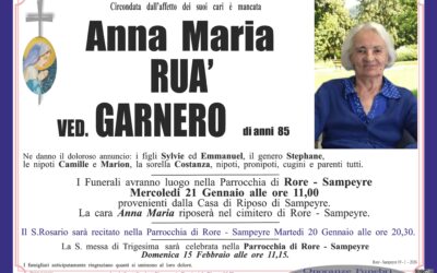 Ruà Anna Maria ved. Garnero