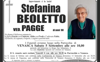 Beoletto Stefanina ved. Pagge