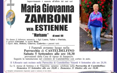 Zamboni Maria Giovanna ved. Estienne